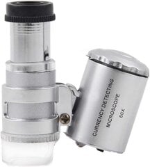 Карманный микроскоп 60x цена и информация | Телескопы и микроскопы | pigu.lt