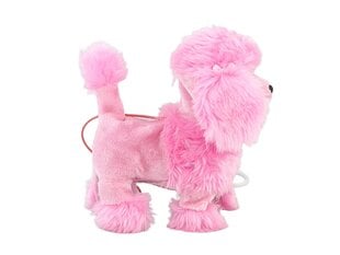 Interaktyvus žaislinis šuo su pavadėliu (rožinis), 3+ kaina ir informacija | Lavinamieji žaislai | pigu.lt
