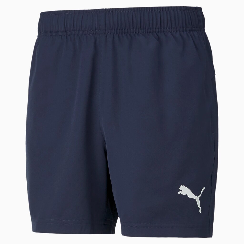 Šortai vyrams Puma Active Woven Shorts Black, tamsiai mėlyni kaina ir informacija | Sportinė apranga vyrams | pigu.lt