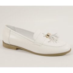 Женские кожаные туфли Corso Vito, белые цена и информация | Женские туфли | pigu.lt