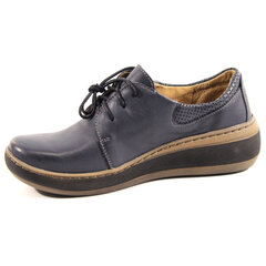Женские кожаные туфли Helios Comfort, темно-синие цена и информация | Женские туфли | pigu.lt