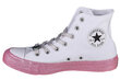 Sportiniai batai moterims Converse X Miley Cyrus Chuck Taylor Hi All Star 162239C, balti kaina ir informacija | Sportiniai bateliai, kedai moterims | pigu.lt