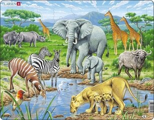 Dėlionė Afrikos savana, 65 detalės kaina ir informacija | Dėlionės (puzzle) | pigu.lt