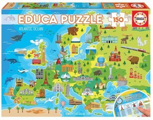 Dėlionė pasaulio žemėlapis, 150 detalių kaina ir informacija | Dėlionės (puzzle) | pigu.lt