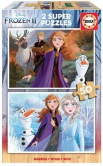 Dėlionė Frozen, 2 vnt. x 50 detalių kaina ir informacija | Dėlionės (puzzle) | pigu.lt