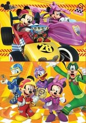 Dėlionė Mickey lenktynės, 2 vnt x 48 detalių kaina ir informacija | Dėlionės (puzzle) | pigu.lt