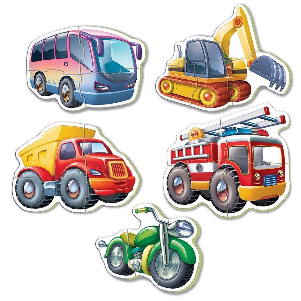Dėlionės Baby vehicles, 5 vnt. цена и информация | Dėlionės (puzzle) | pigu.lt