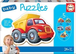 Головоломки Baby vehicles, 5 шт. цена и информация | Пазлы | pigu.lt