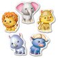 Dėlionės (puzzle) Baby wild animals, 5 vnt. kaina ir informacija | Dėlionės (puzzle) | pigu.lt