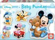 Dėlionės Mickey, 5 vnt. kaina ir informacija | Dėlionės (puzzle) | pigu.lt