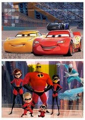 Пазлы Disney pixar, 2 шт. x 25 деталей цена и информация | Пазлы | pigu.lt