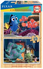 Пазлы Disney pixar, 2 шт. x 25 деталей цена и информация | Пазлы | pigu.lt