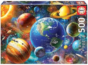 Dėlionė Educa Solar System/Saulės sistema, 500 d. kaina ir informacija | Dėlionės (puzzle) | pigu.lt