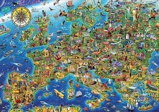 Пазл Карта Европы, 500 деталей цена и информация | Пазлы | pigu.lt
