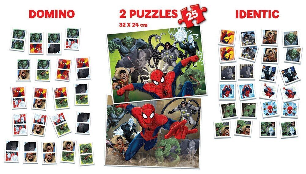 Dėlionės Spider + 2 žaidimai цена и информация | Dėlionės (puzzle) | pigu.lt