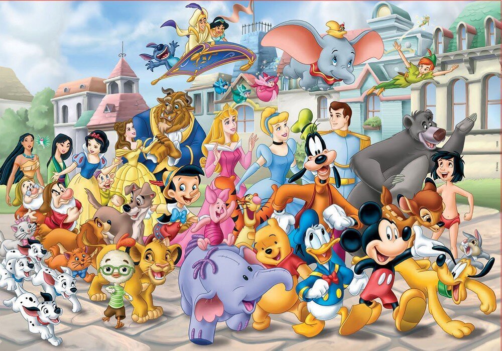 Dėlionės Disney paradas, 2 vnt. x 100 dalių цена и информация | Dėlionės (puzzle) | pigu.lt