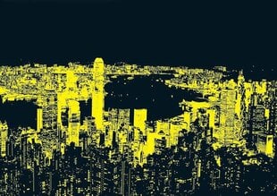 Головоломка неоновый Гонконг, 1000 деталей цена и информация | Пазлы | pigu.lt