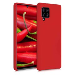 Telefono dėklas Silicone Soft Flexible, skirtas Samsung Galaxy A42 5G, raudonas kaina ir informacija | Telefono dėklai | pigu.lt