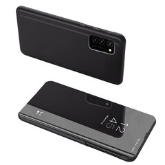 Clear View Case cover for Samsung Galaxy A72, black kaina ir informacija | Telefono dėklai | pigu.lt