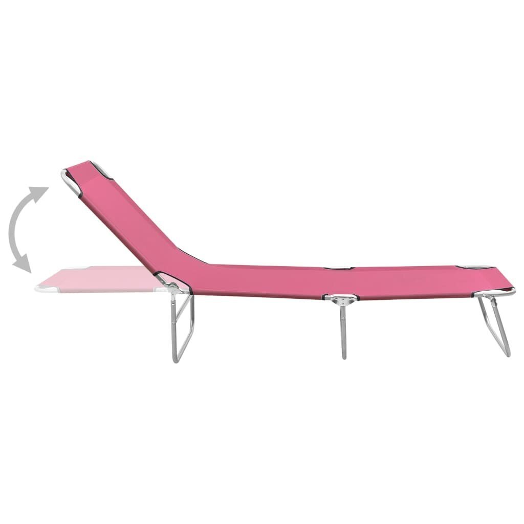 Sulankstomas gultas, rožinis kaina ir informacija | Gultai | pigu.lt