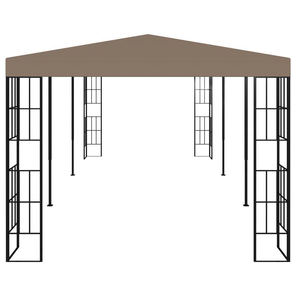 Pavėsinė, taupe spalvos, 6x3m kaina ir informacija | Pavėsinės | pigu.lt