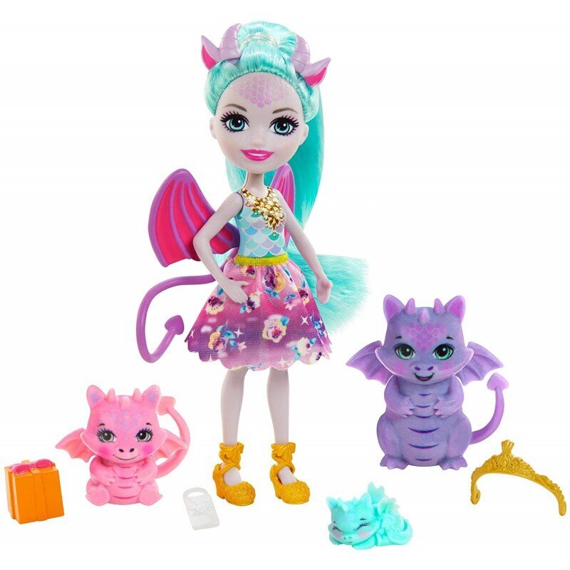 Lėlė su priedais Enchantimals Royals: Fmly Drgn kaina ir informacija | Žaislai mergaitėms | pigu.lt