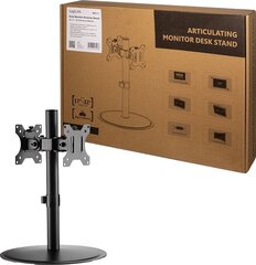 Logilink Dual Monitor Stand BP0111 Desk Mount, 17-32 , Maximum weight (capacity) 8 kg, For Flat цена и информация | Кронштейны и крепления для телевизоров | pigu.lt