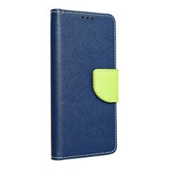 Telefono dėklas Hallo Fancy Book Case, skirtas Apple iPhone XS / X, mėlynas/žalias kaina ir informacija | Telefono dėklai | pigu.lt