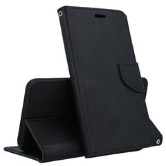 Telefono dėklas Hallo Fancy Book Case, skirtas Huawei Honor 7c, juodas kaina ir informacija | Telefono dėklai | pigu.lt