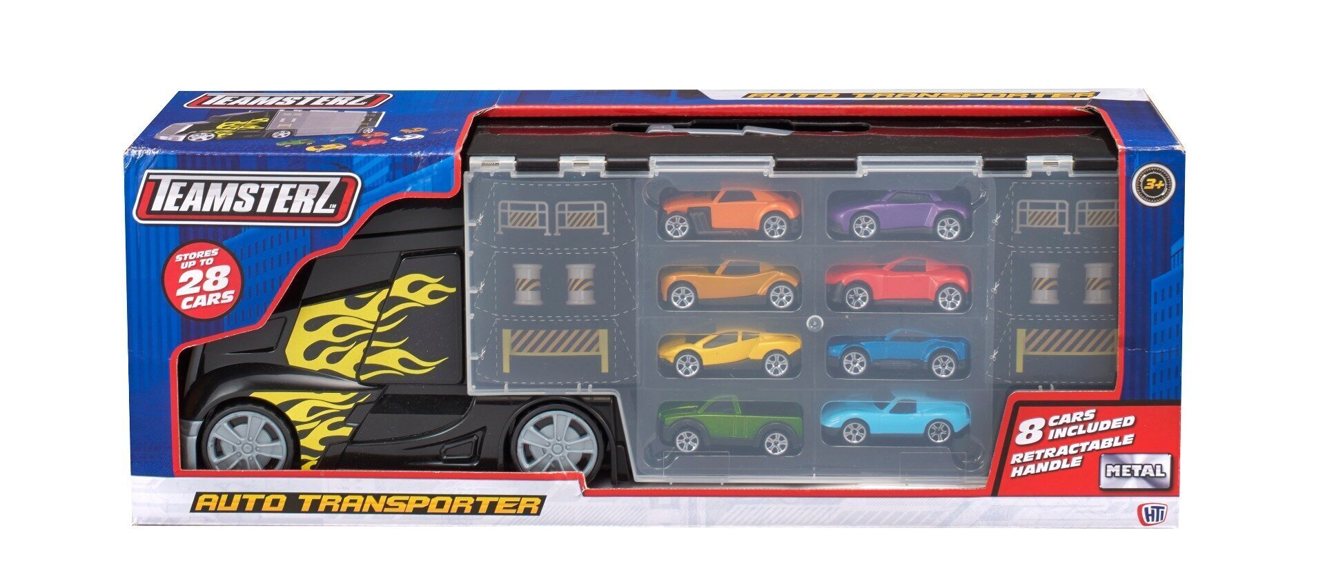 Transporteris su 8 automobiliais Teamstrez kaina ir informacija | Žaislai berniukams | pigu.lt
