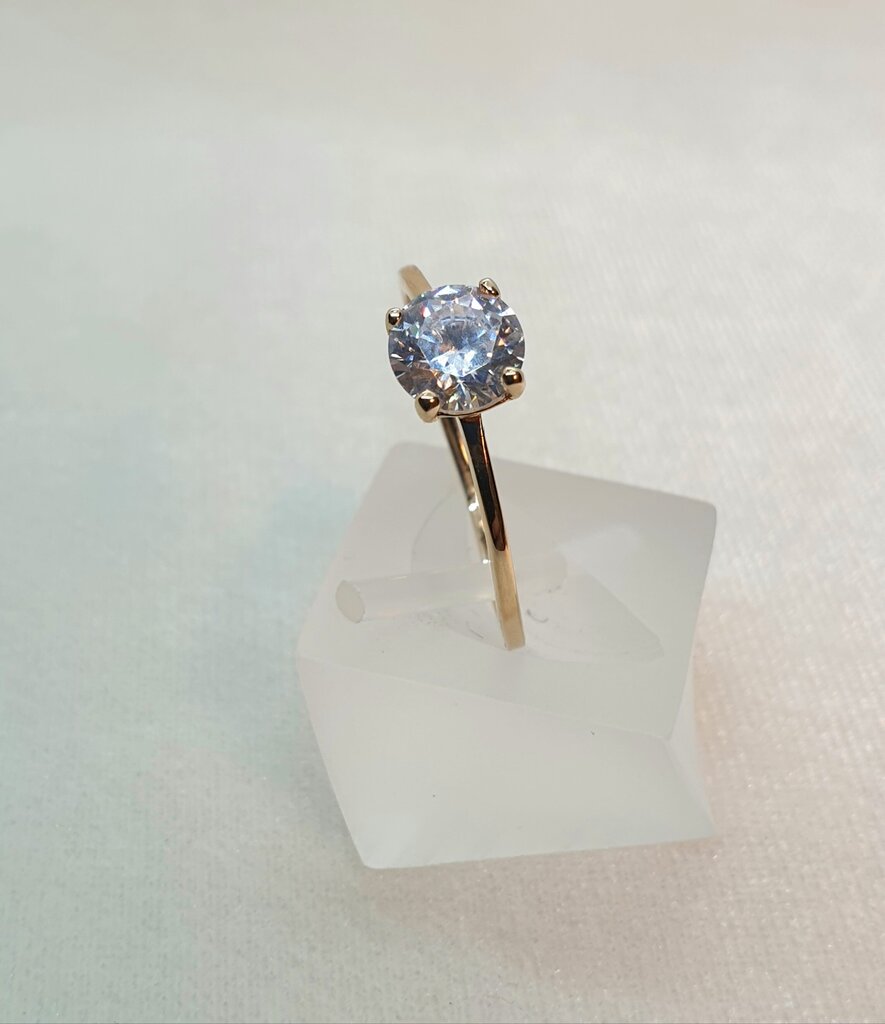 Žalvarinis žiedas su aukso padengimu moterims Mon Tresor цена и информация | Žiedai | pigu.lt