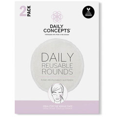 Многоразовые прокладки для снятия макияжа (2шт) Daily Concepts цена и информация | Средства для очищения лица | pigu.lt