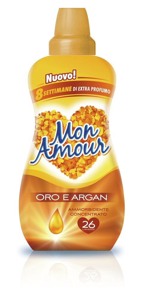 Mon Amour koncentruotas skalbinių minkštiklis Gold & Argan, 650 ml kaina ir informacija | Skalbimo priemonės | pigu.lt