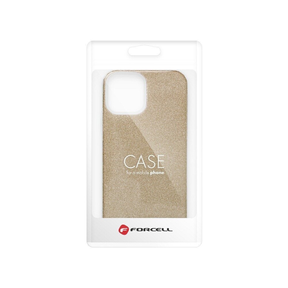 Telefono dėklas Forcell Shining Case, skirtas Samsung Galaxy S21 Ultra, auksinis kaina ir informacija | Telefono dėklai | pigu.lt