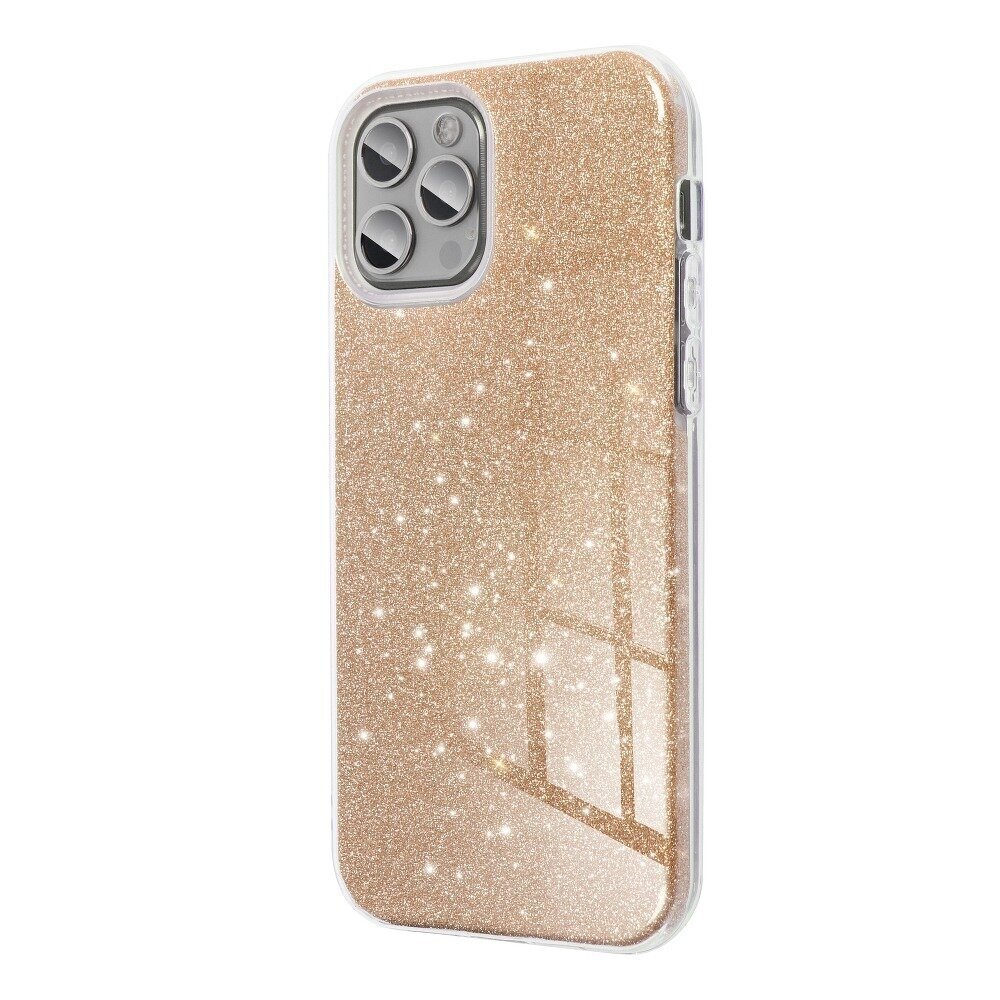 Telefono dėklas Forcell Shining Case, skirtas Samsung Galaxy S21 Ultra, auksinis цена и информация | Telefono dėklai | pigu.lt