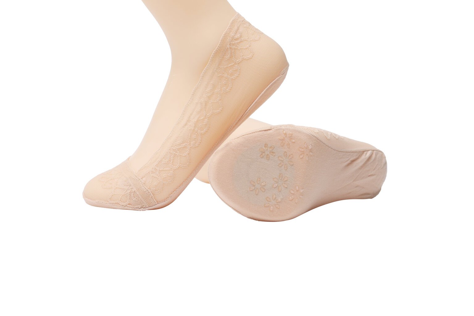 Pėdutės moterims su silikonine juostele Be Snazzy ST-33, kūno spalvos цена и информация | Moteriškos kojinės | pigu.lt