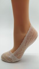Pėdutės moterims su silikonine juostele be Snazzy ST-33, baltos kaina ir informacija | Moteriškos kojinės | pigu.lt