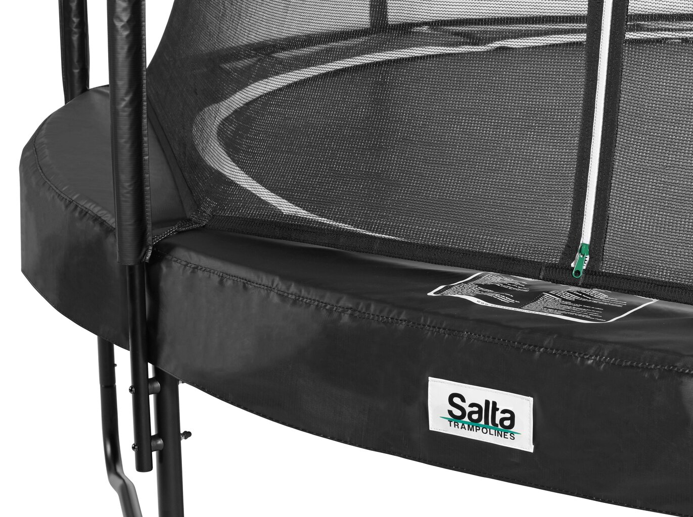 Batutas Salta Premium Black Edition apvalus, 251 cm, juodas kaina ir informacija | Batutai | pigu.lt