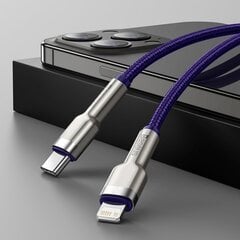 Baseus Cafule Series Metal Data USB Type C - Lightning Cable Power Delivery 20 W 2 m violet (CATLJK-B05) цена и информация | Кабели для телефонов | pigu.lt