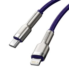 Baseus Cafule Series Metal Data USB Type C - Lightning Cable Power Delivery 20 W 2 m violet (CATLJK-B05) цена и информация | Кабели для телефонов | pigu.lt