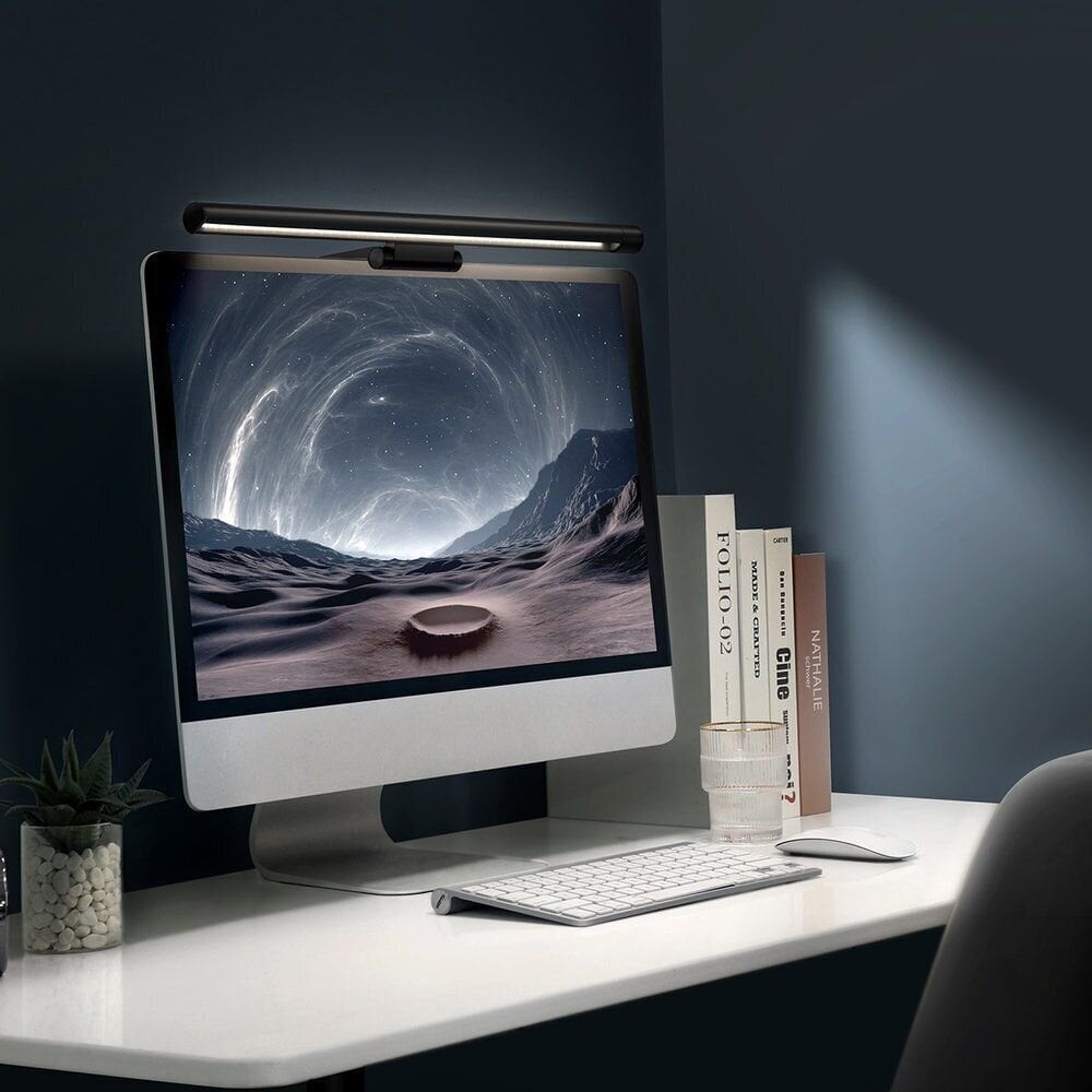 "Baseus I-Wok Pro" šviestuvas pastatomas ant monitoriaus kaina ir informacija | Staliniai šviestuvai | pigu.lt