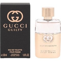 Туалетная вода для женщин Gucci Guilty Pour Femme 2021, 30 мл цена и информация | Gucci Духи, косметика | pigu.lt