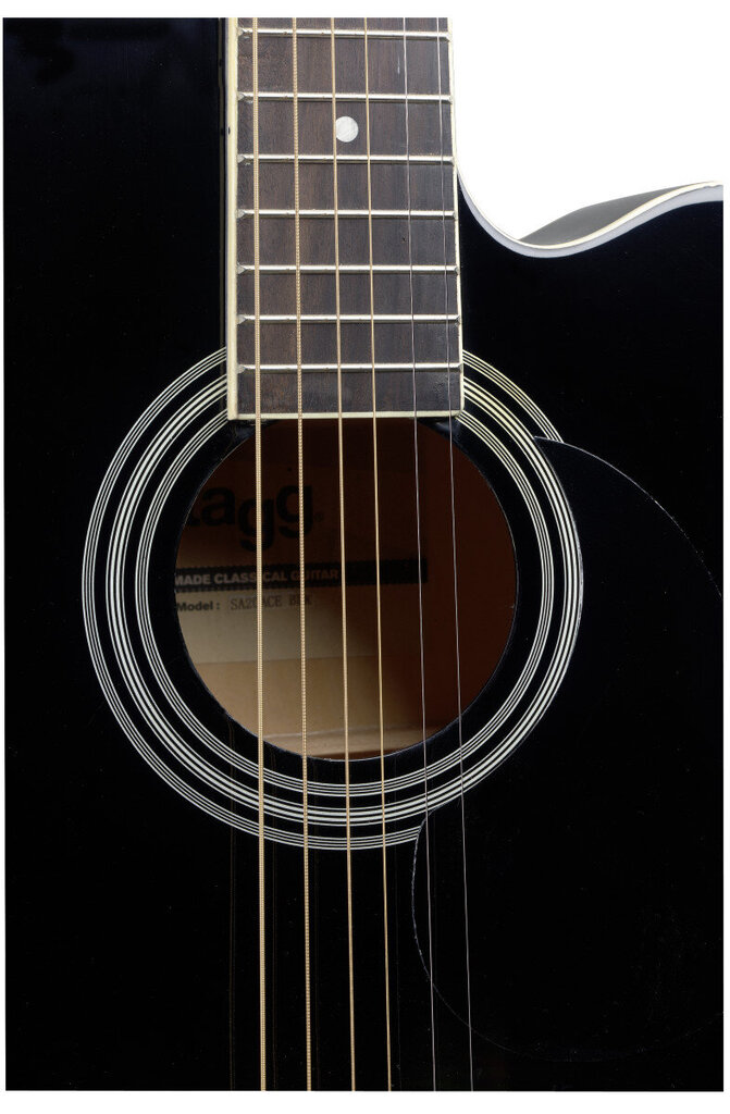 Elektro-akustinė gitara Stagg SA20ACE BLK kaina ir informacija | Gitaros | pigu.lt
