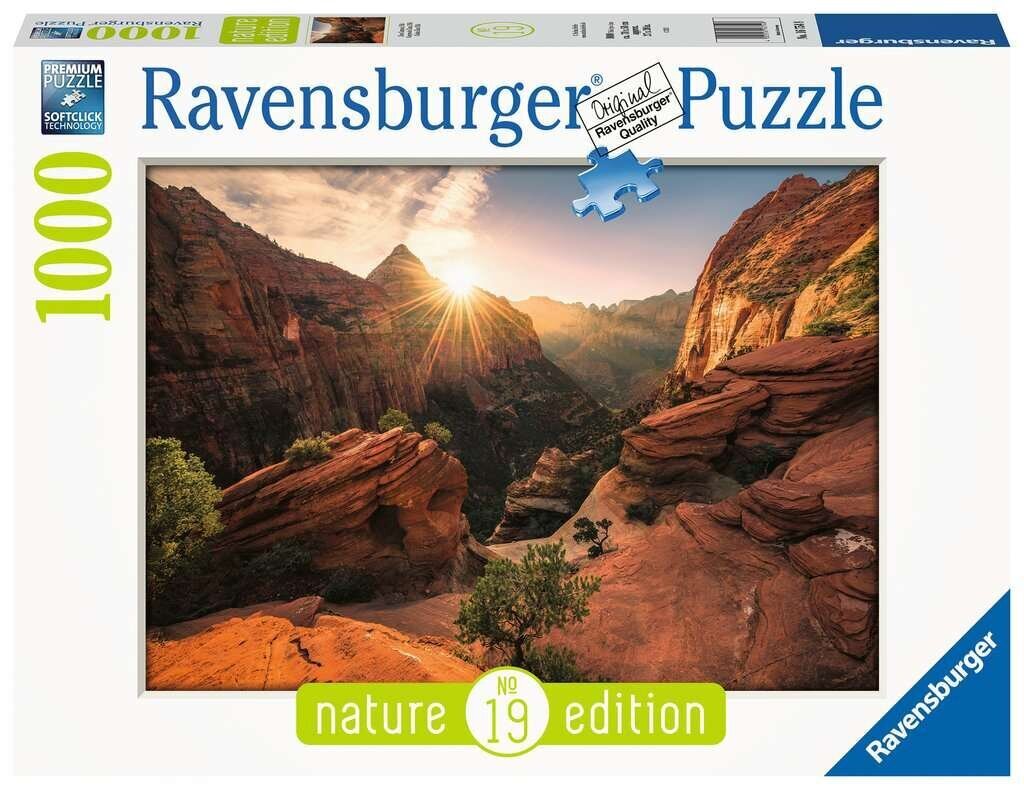 Dėlionė Ravensburger Zion Canyon USA, 1000 d. kaina ir informacija | Dėlionės (puzzle) | pigu.lt
