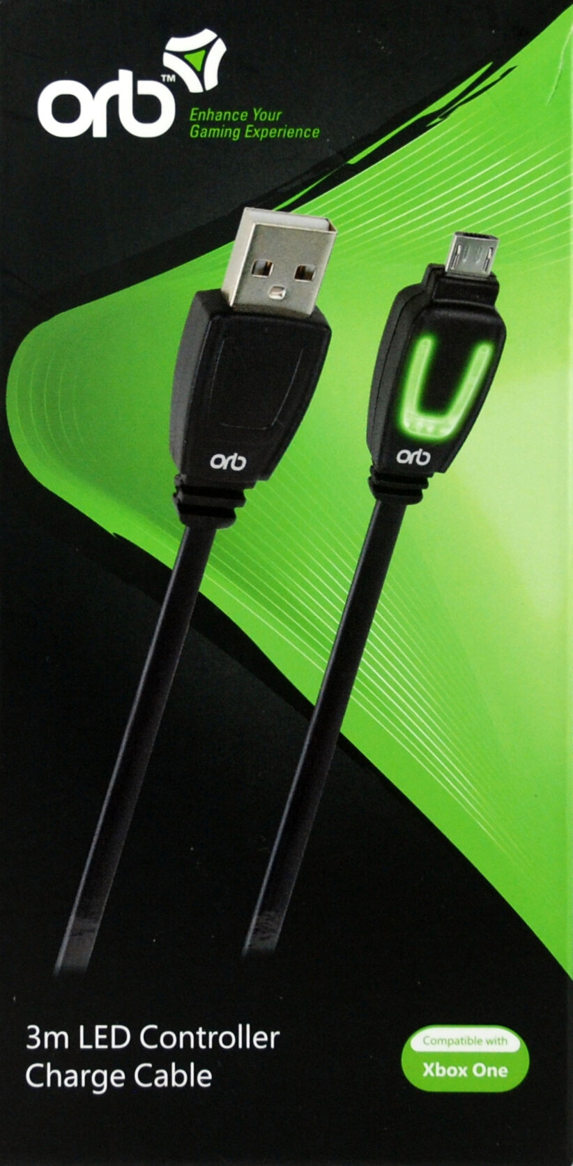 Кабель питания ORB Xbox One — кабель для зарядки контроллера со  светодиодной подсветкой — 3 м цена | pigu.lt