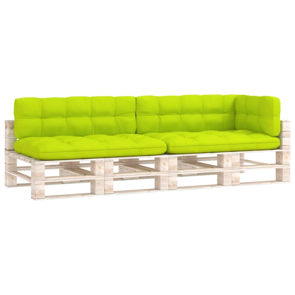 Pagalvėlės sofai iš palečių, 5 vnt., žalios цена и информация | Pagalvės, užvalkalai, apsaugos | pigu.lt
