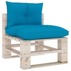 Pagalvėlės sofai iš palečių, 2vnt., mėlynos kaina ir informacija | Pagalvės, užvalkalai, apsaugos | pigu.lt