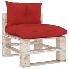 Pagalvėlės sofai iš palečių, 2vnt., raudonos kaina ir informacija | Pagalvės, užvalkalai, apsaugos | pigu.lt