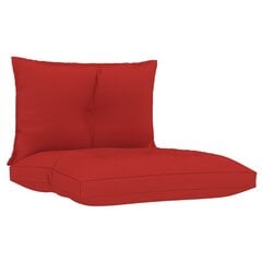 Pagalvėlės sofai iš palečių, 2vnt., raudonos kaina ir informacija | Pagalvės, užvalkalai, apsaugos | pigu.lt