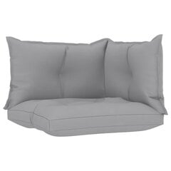 Pagalvėlės sofai iš palečių, 3vnt., pilkos kaina ir informacija | Pagalvės, užvalkalai, apsaugos | pigu.lt